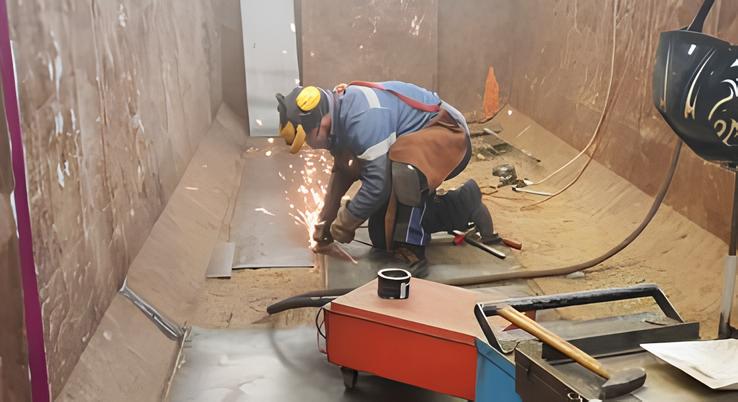 Schweiß- und Lackierarbeiten durch Mierko Hoppe Schrott und Metallhandel